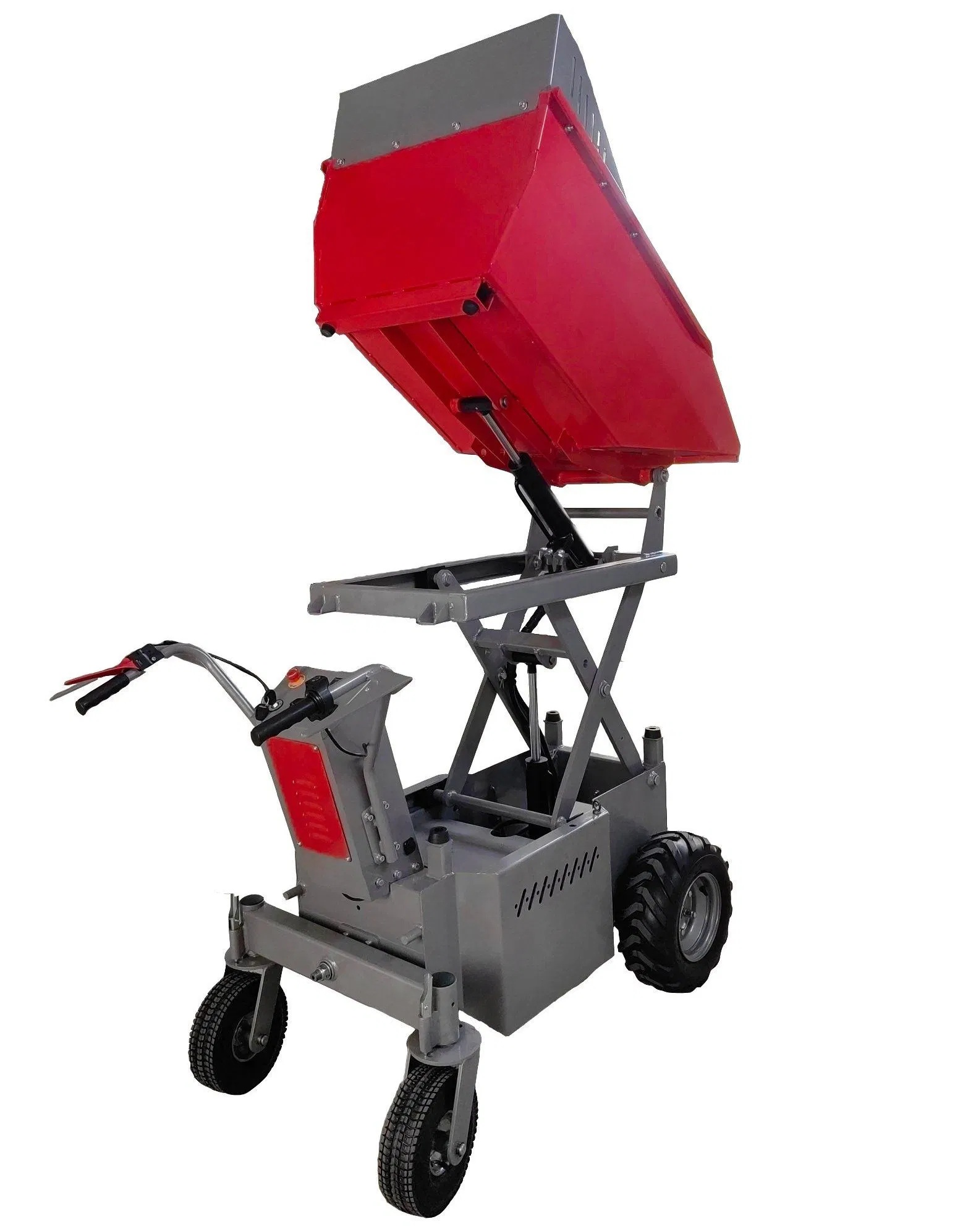 Hydraulic Tipping Battery Powered Electric Mini Wheel Dumper with 1.43m Tipping Height