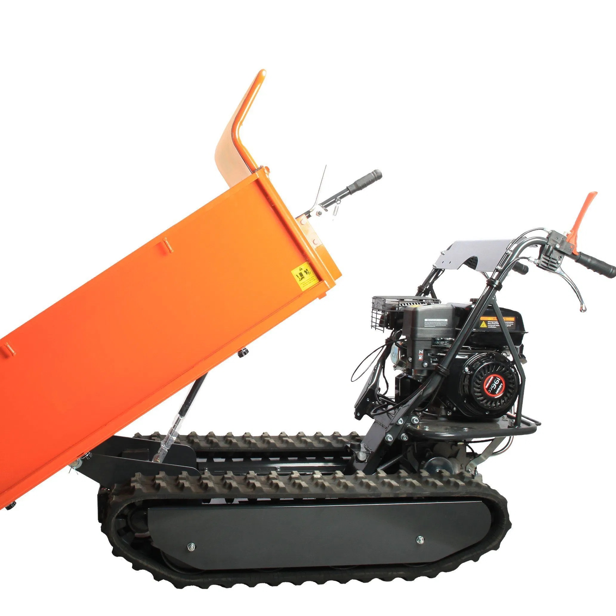 Gasoline Loading Capacity Tipping Track Compact Design for Garden Mini Dumper