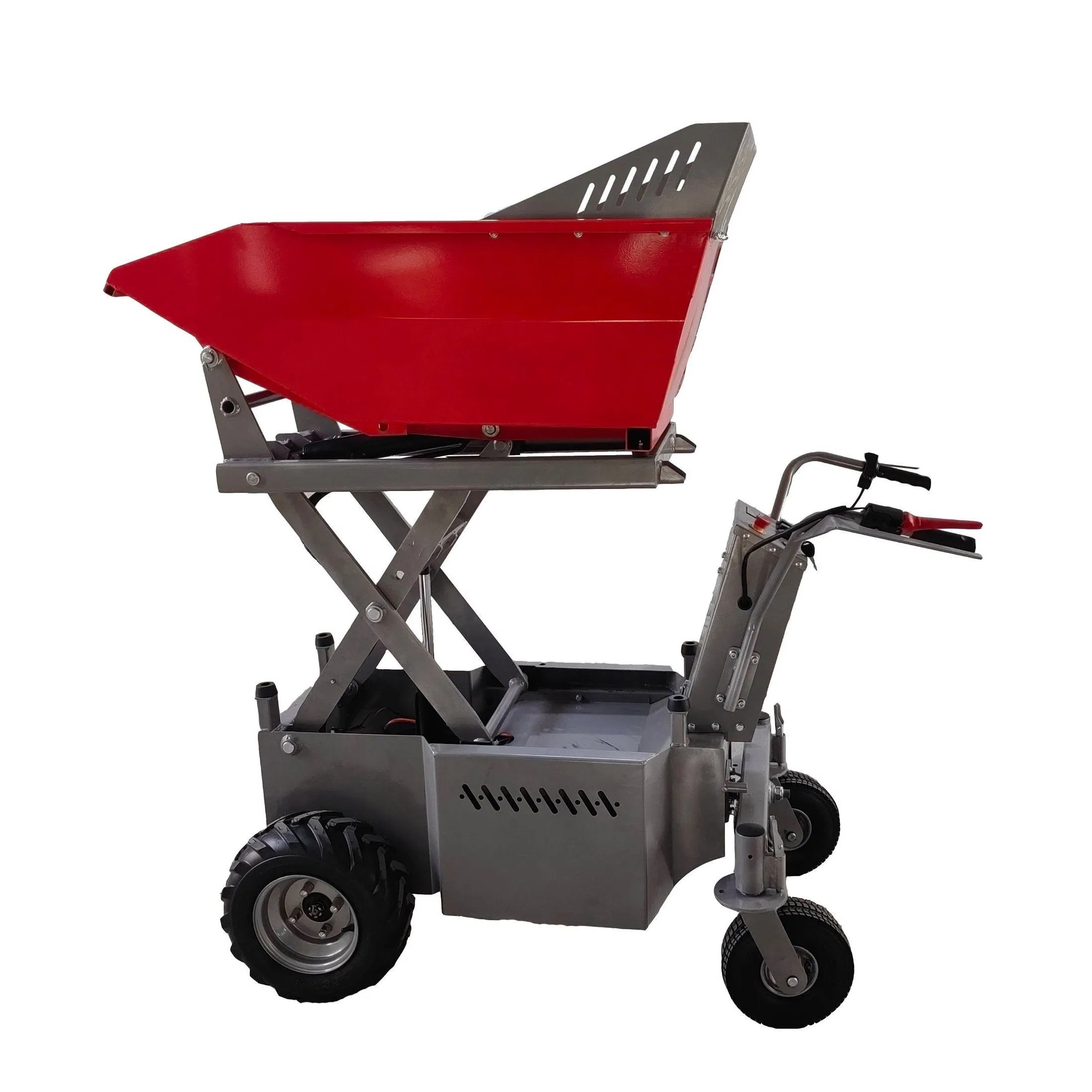 Hydraulic Tipping Battery Powered Electric Mini Wheel Dumper with 1.43m Tipping Height