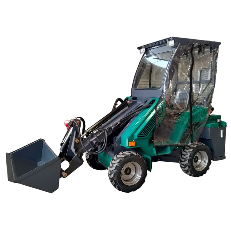 Nt-Ml500 500kg Loading Capacity Mini Wheel Loader Kubota D1105 Engine 4 Wheel Drive Hydraulic Articulated Small Loader 0.3m³ Bucket Construction & Agricultural