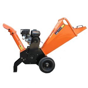 6.5HP 196cc Gasoline Wood Chipper Machine Nt-Wm100 100mm Chipping Capacity Drum Type Branch Shredder with Emergency Stop for Garden Forest Landscaping