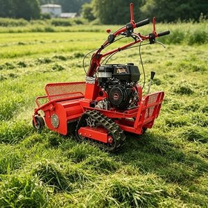 8HP Loncin Flail Mower 600mm Cut, 40-800mm Height Adjust for Orchards & Rough Terrain