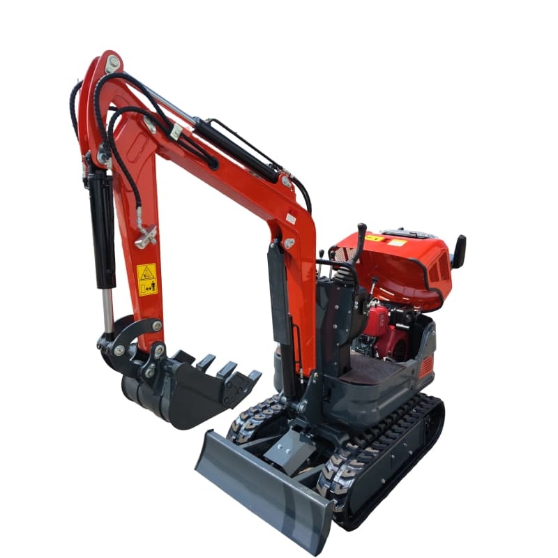 Compact Hydraulic Excavator Mini Backhoe with 1600mm Digging Depth, 2580mm Excavation Height and 30° Climbing Ability