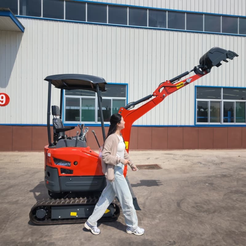 1400kg Compact Mini Excavator 360 Degree Rotation for Trenching Work