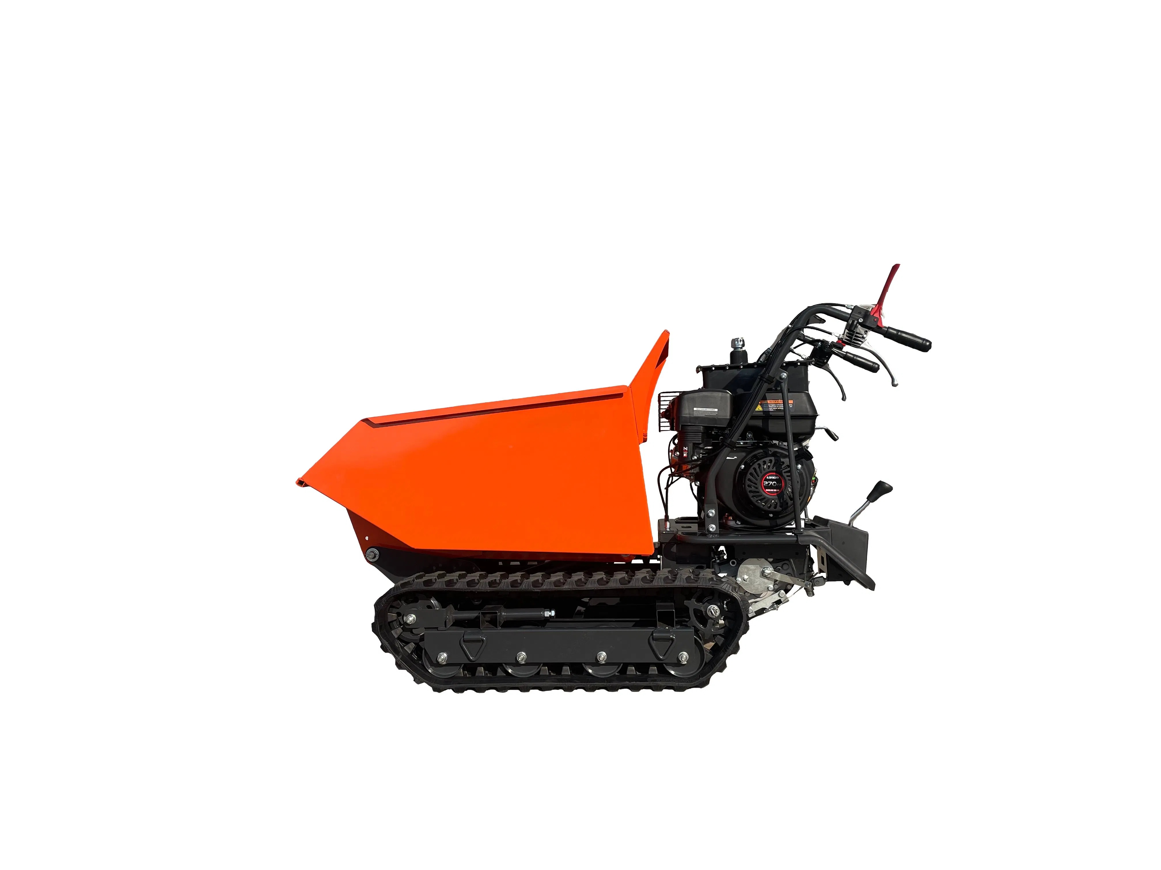 Hydraulic Tipping Mini Crawler Dumper 500kg, 180mm Track Width for Rough Terrain