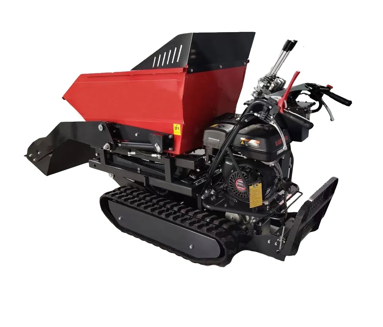 High Efficiency Gasoline Crawler Dumper with 500kgs Loading Capacity