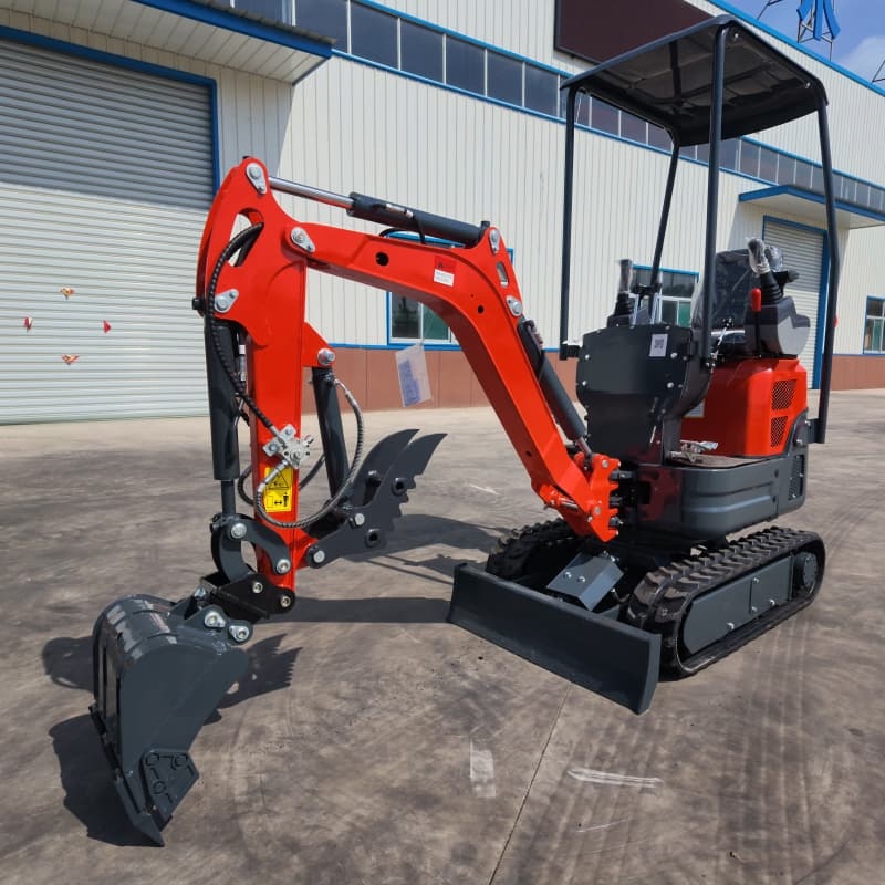 1ton CE Hydraulic Crawler Excavator with Hydraulic Thumb for Livestock Farm & Scrap Handling