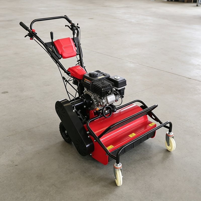 7HP 212cc Gasoline Engine Recoil Start 600mm Cutting Width Mowering Height Range of 40-1600mm 48 Blades Heavy Duty Flail Mower