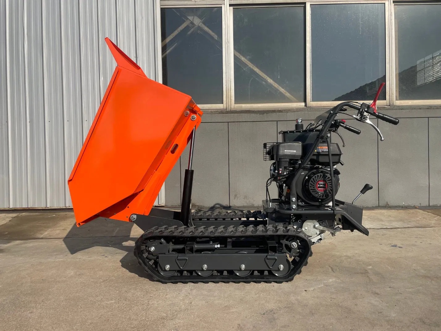 Hydraulic Tipping Mini Crawler Dumper 500kg, 180mm Track Width for Rough Terrain