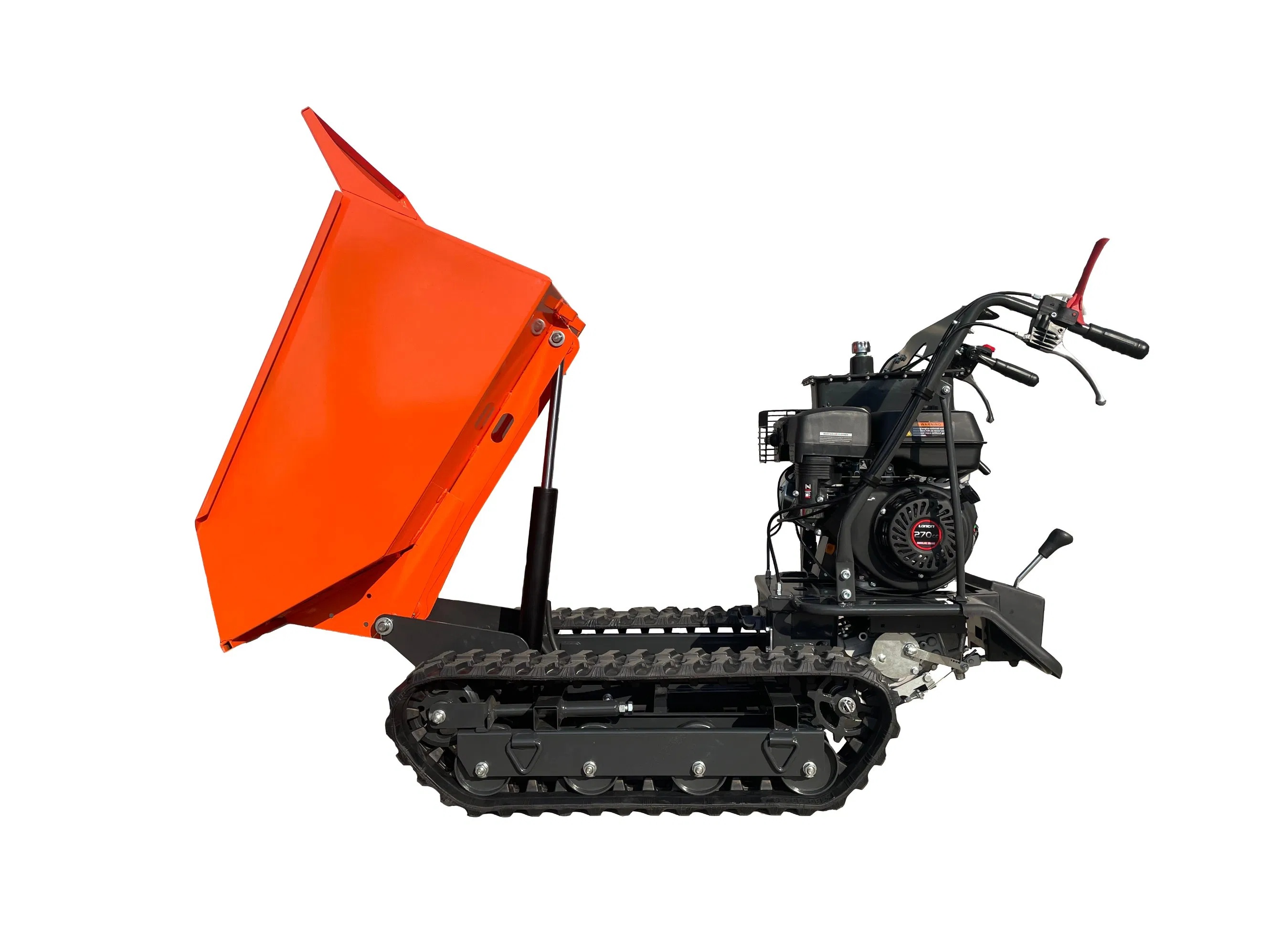 Hydraulic Tipping Mini Crawler Dumper 500kg, 180mm Track Width for Rough Terrain